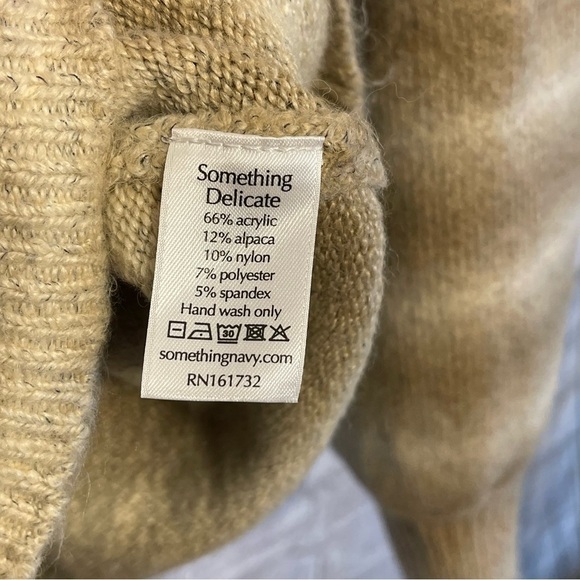 NWT Something Navy Super Soft Sewn in‎ Collar Striped Sweater Size XS - Picture 6 of 8